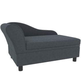 Pet Sofa Bed Couch With Storage, Pet Sofa For Cats And Small Dogs, Dark Gray Pet Sofa Bed Couch With Storage, Pet Sofa For Cats And Small Dogs, Dark Gray